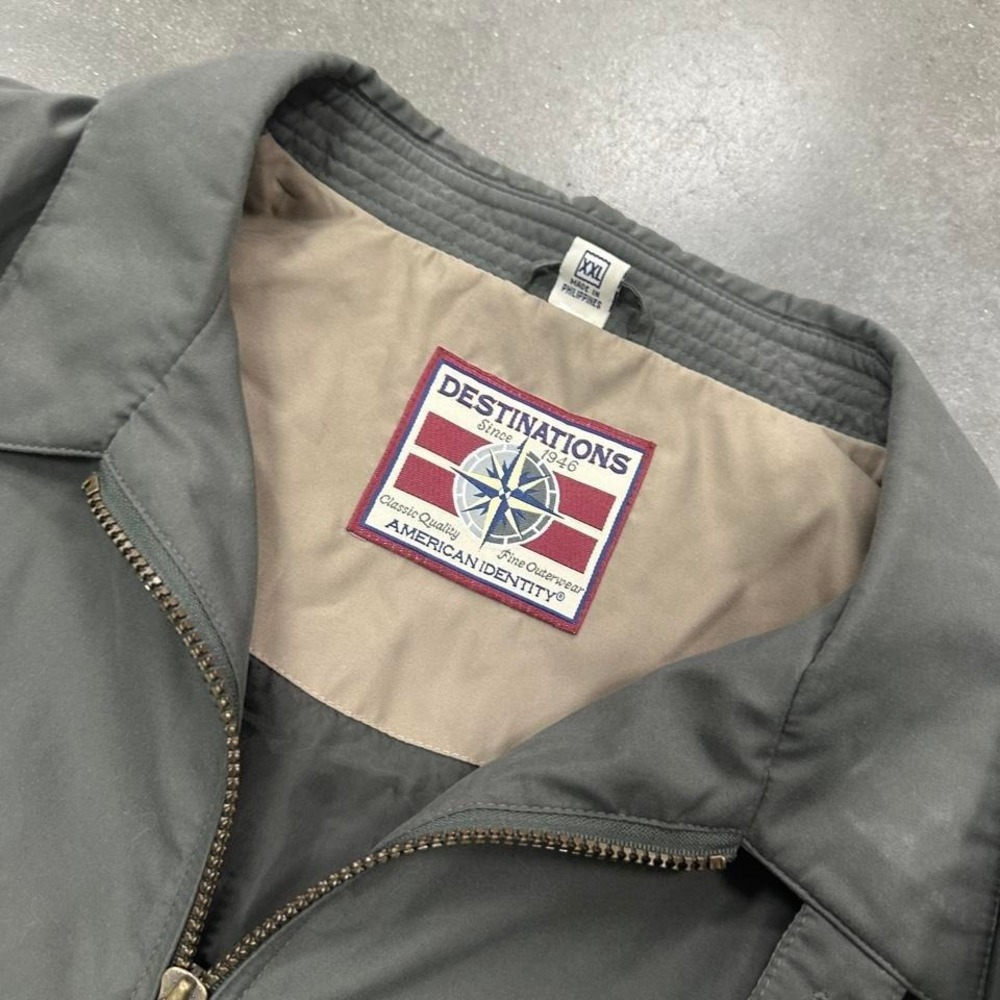 *SOLD* 90s khaki outdoor lightweight windbreaker jacket Size Lg - Picture 3 of 6